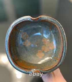 MCM Vintage Studio Pottery Stoneware Soup Tureen Ladle 6 Bowl Set Stamped