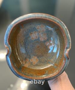 MCM Vintage Studio Pottery Stoneware Soup Tureen Ladle 6 Bowl Set Stamped