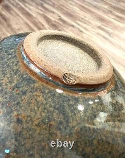 MCM Vintage Studio Pottery Stoneware Soup Tureen Ladle 6 Bowl Set Stamped