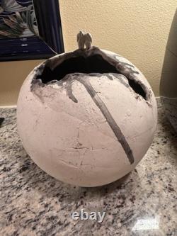 MEG SCOTT 1991 Signed CERAMIC Sculpture ART Pottery FROM SPHERE to ETERNITY Vase