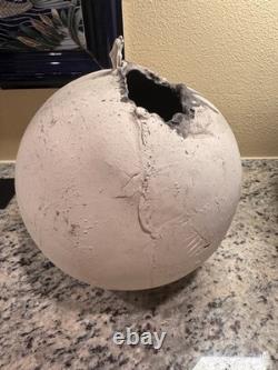 MEG SCOTT 1991 Signed CERAMIC Sculpture ART Pottery FROM SPHERE to ETERNITY Vase