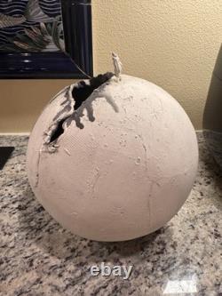 MEG SCOTT 1991 Signed CERAMIC Sculpture ART Pottery FROM SPHERE to ETERNITY Vase