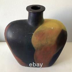 MID Century Modern Studio Pottery Vase -signed- 1960s Vintage Ceramic