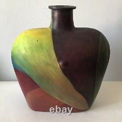 MID Century Modern Studio Pottery Vase -signed- 1960s Vintage Ceramic