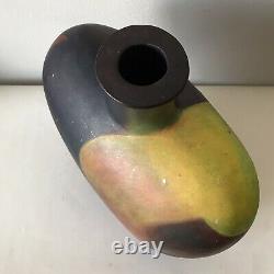 MID Century Modern Studio Pottery Vase -signed- 1960s Vintage Ceramic