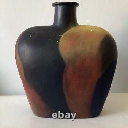 MID Century Modern Studio Pottery Vase -signed- 1960s Vintage Ceramic