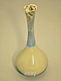 MIYAMURA Original Vintage Signed Porcelain Studio Pottery Crystalline Stem Vase