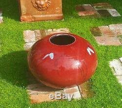 MONSTER! Gerald newcomb studio art pottery vase oxblood sculpture vtg seattle