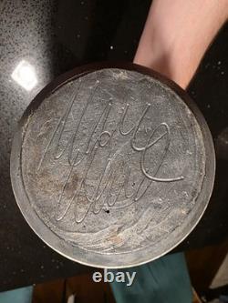 Marc Ward Studio Pottery Raku Vase Signed Crackle Glaze Art Ceramic Vintage 14