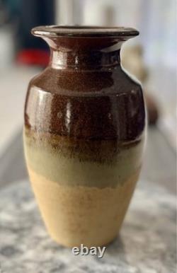 Mark Slick vintage studio pottery vase