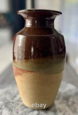 Mark Slick vintage studio pottery vase