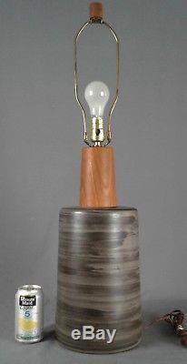 Martz Marshall Studios Lamp, Vintage Large! MID Century Danish Modern Ceramic