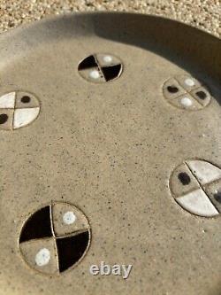 Martz Marshall Studios Studio Art Pottery Plate Geometric Decoration Vintage