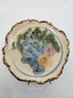 Mary Jane Classen NWS Studio Pottery Plates Set 5 Signed Davis Artery California