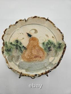Mary Jane Classen NWS Studio Pottery Plates Set 5 Signed Davis Artery California