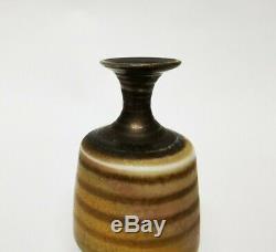 Mary Rich studio pottery porcelain miniature vase vintage pre-gold