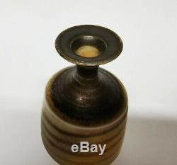 Mary Rich studio pottery porcelain miniature vase vintage pre-gold