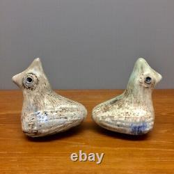McCARTY POTTERY Pair of Rare Vintage Baby Birds Marigold Mississippi
