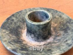 McCarty Merigold Mississippi Studio Art Pottery Candle Holder Bowl Plate Vtg