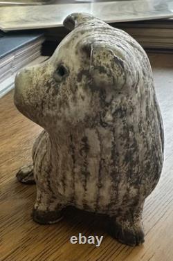 McCarty Pottery Vintage Wilbur Pig Old Creamy Nutmeg Glaze