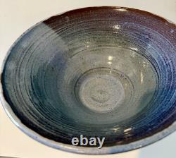 McWhirter Pottery NC Red Ware Bowl Mtn Cabin Vtg Folk Art Beautiful Studio 11.5x