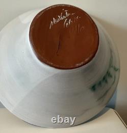 McWhirter Pottery NC Red Ware Bowl Mtn Cabin Vtg Folk Art Beautiful Studio 11.5x
