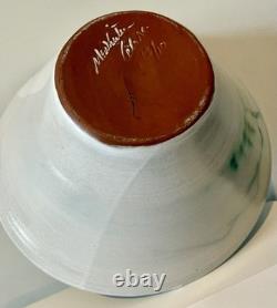 McWhirter Pottery NC Red Ware Bowl Mtn Cabin Vtg Folk Art Beautiful Studio 11.5x