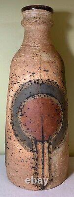 Michael Gubkin 1982 Ohio Studio Pottery Extra Large Vase 15 1/2 Sgraffito RARE