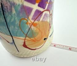 Michael Kifer Vase Post Modern Memphis Style Studio Pottery Cylinder Vintage