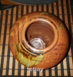 Michael Saul Studio Art Pottery Vase Signed Vintage 1982