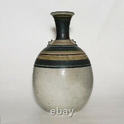 Michael Sherrill Studio Pottery Bottle Handmade Wheel Thrown Stoneware VTG 70s