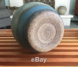 Mid Century Extra Large Studio Pottery Weed Pot // Bud Vase Vintage
