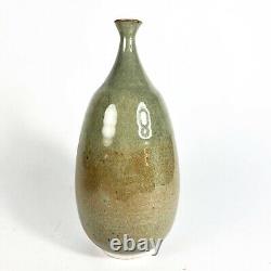 Mid Century Handcrafted Oscar Bucher Studio Pottery Vintage Weedpot Vase Signed