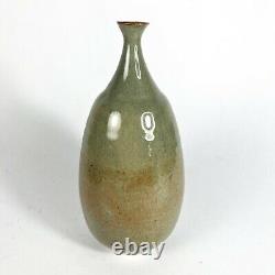 Mid Century Handcrafted Oscar Bucher Studio Pottery Vintage Weedpot Vase Signed