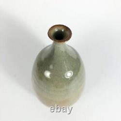 Mid Century Handcrafted Oscar Bucher Studio Pottery Vintage Weedpot Vase Signed