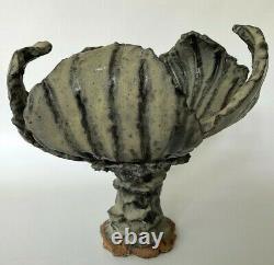 Mid Century Lotus Flower Studio Pottery Sculpture VINTAGE