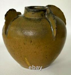 Mid-Century Modernism Sculptural Studio Pottery Vase with Relief Surface