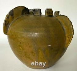 Mid-Century Modernism Sculptural Studio Pottery Vase with Relief Surface