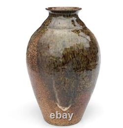 Mid Century Studio Art Pottery Vase Vintage Modernist Handcrafted Ceramic Pot