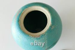 Mid Century Studio Hand Thrown Stoneware Lidded Vessel Artist Signed Stunning