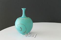 Mid Century Studio Hand Thrown Stoneware Lidded Vessel Artist Signed Stunning