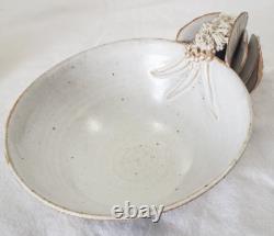 Mid Century Warren Hullow Signed Vintage Sea Life Form Studio Art Pottery MCM