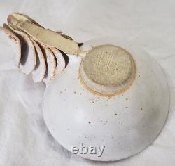 Mid Century Warren Hullow Signed Vintage Sea Life Form Studio Art Pottery MCM
