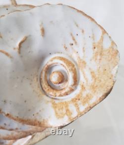 Mid Century Warren Hullow Signed Vintage Sea Life Form Studio Art Pottery MCM