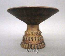 Mid Century c 1962 RAY MARSHALL Signed Studio Art Pottery Weed Pot Candle Holder