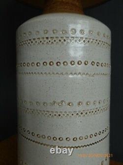 Mid century vintage ceramic lamp studio pottery retro Bitossi ceramic lamp