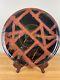 Mike Coons EVLA Studio Pottery Large Abstract Platter / Charger 14 Diameter MCM