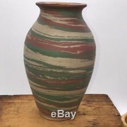 Mission swirl style Vase, H9 Vintage, arts & crafts, Silver Springs Studios