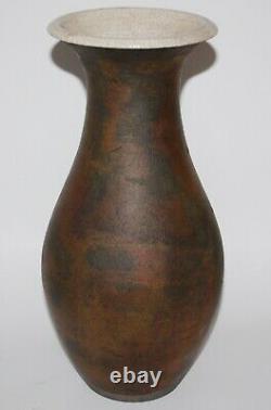 Mitchell Grafton Studio Pottery 12 Raku Iridescent Vase 2002