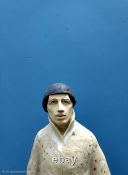 Modern studio pottery piece from the mid-to-late 20th century Signed 16×6